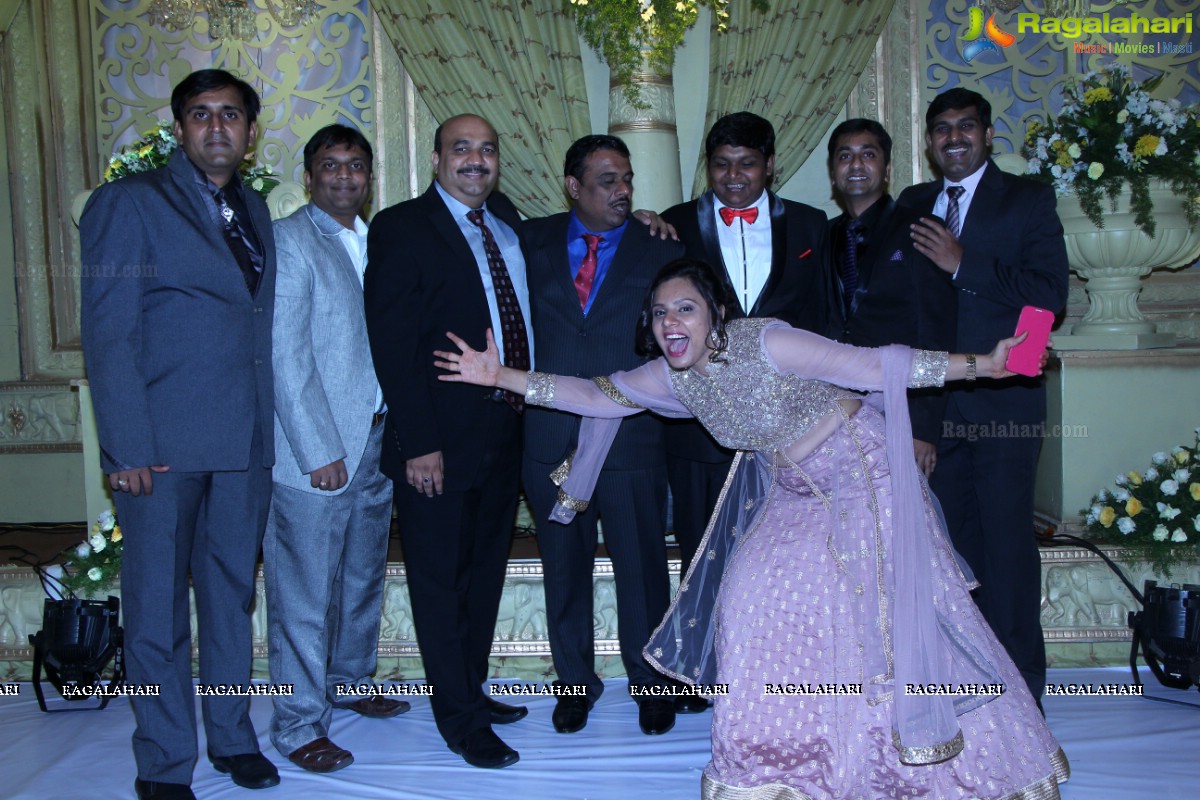 Grand Wedding Reception of Abhay and Chandini at SS Convention, Hyderabad