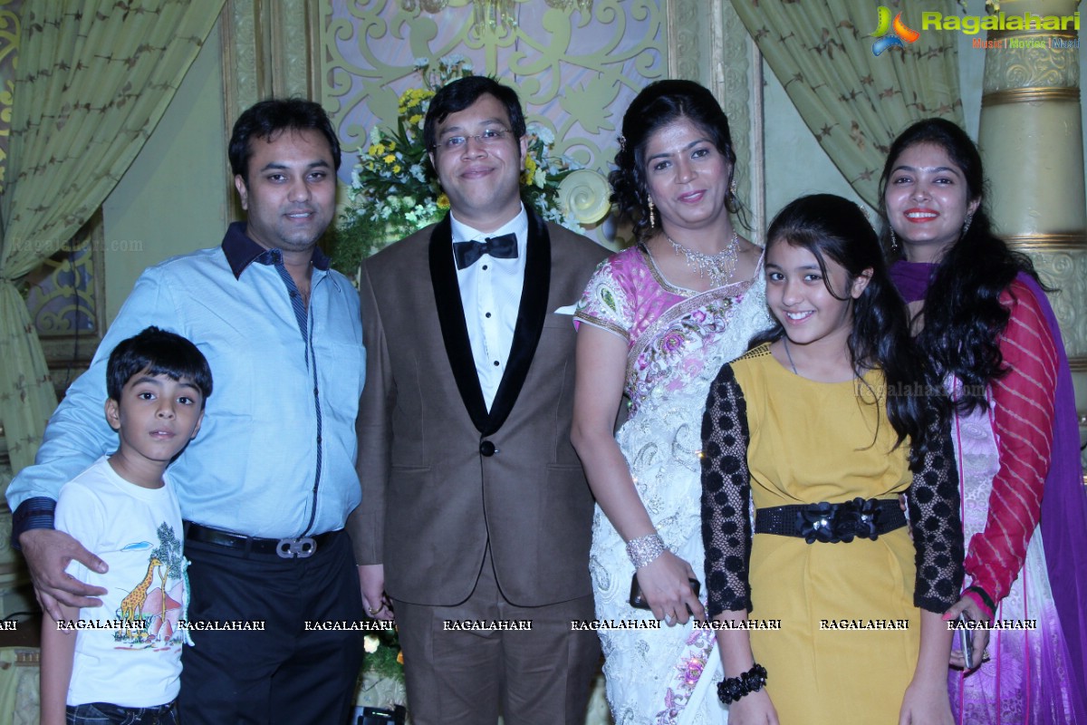 Grand Wedding Reception of Abhay and Chandini at SS Convention, Hyderabad