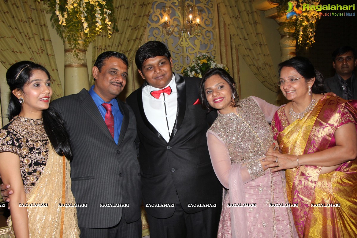 Grand Wedding Reception of Abhay and Chandini at SS Convention, Hyderabad