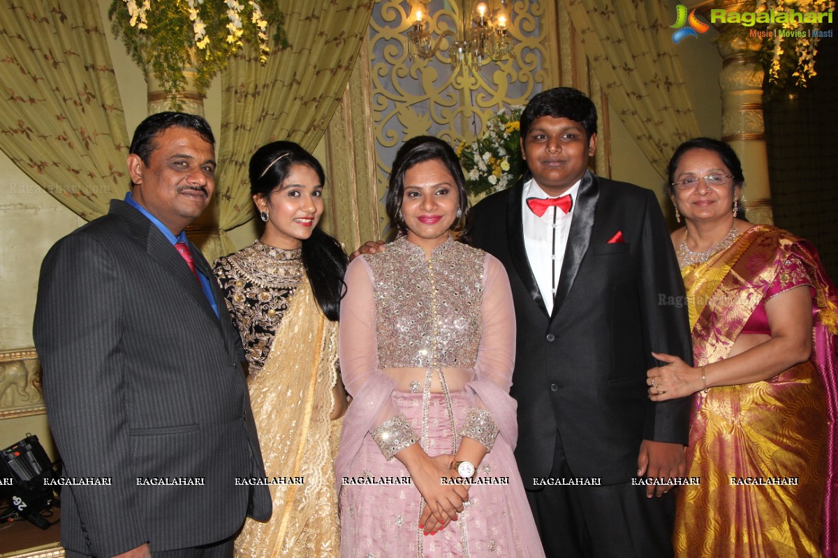 Grand Wedding Reception of Abhay and Chandini at SS Convention, Hyderabad