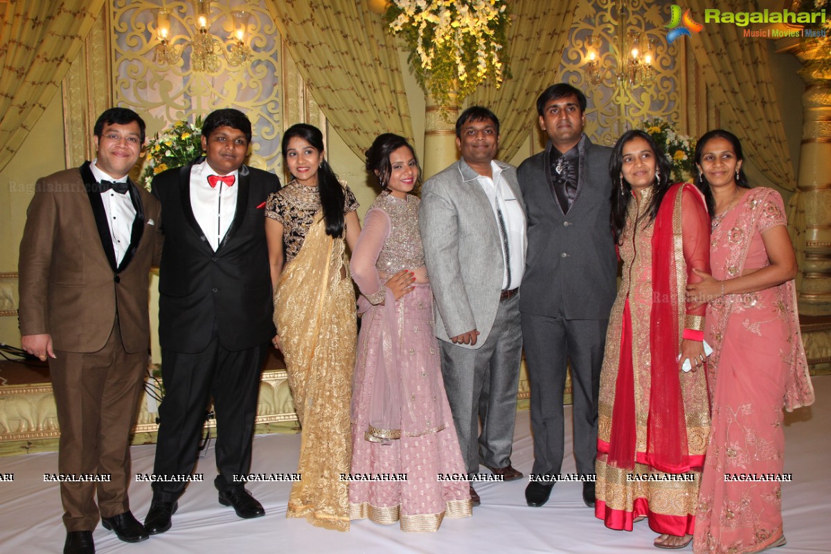 Grand Wedding Reception of Abhay and Chandini at SS Convention, Hyderabad