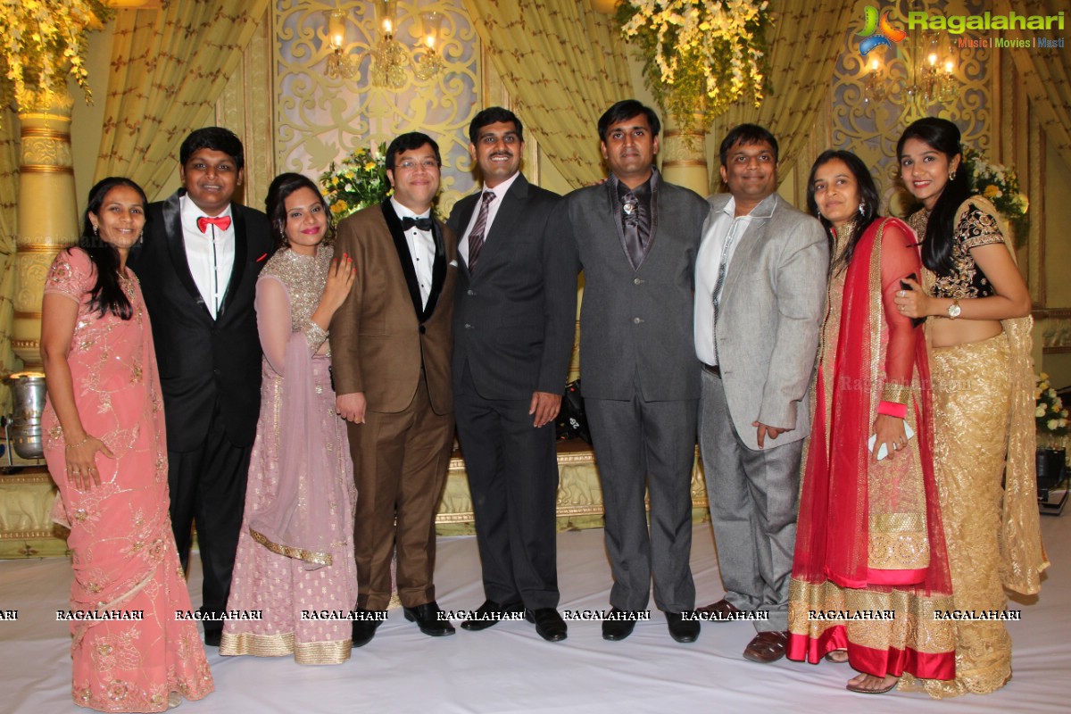 Grand Wedding Reception of Abhay and Chandini at SS Convention, Hyderabad