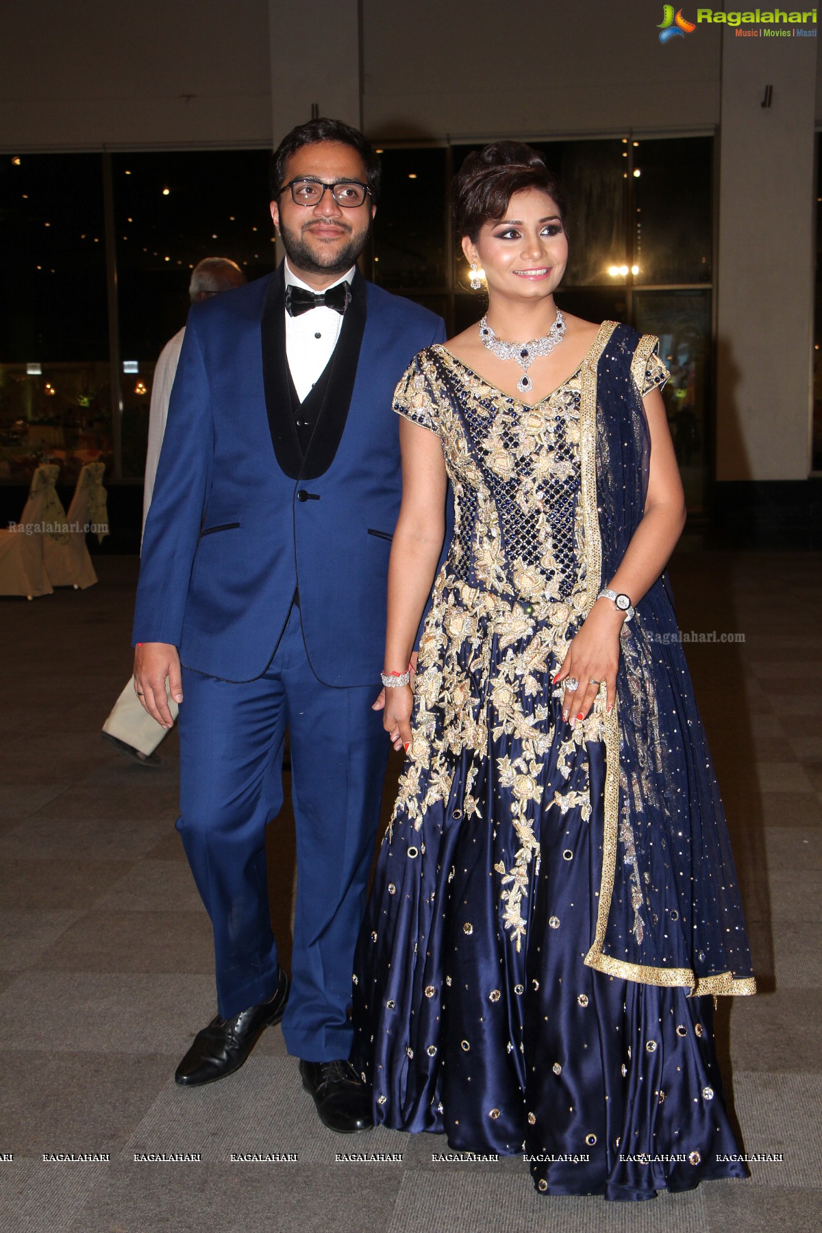 Grand Wedding Reception of Abhay and Chandini at SS Convention, Hyderabad