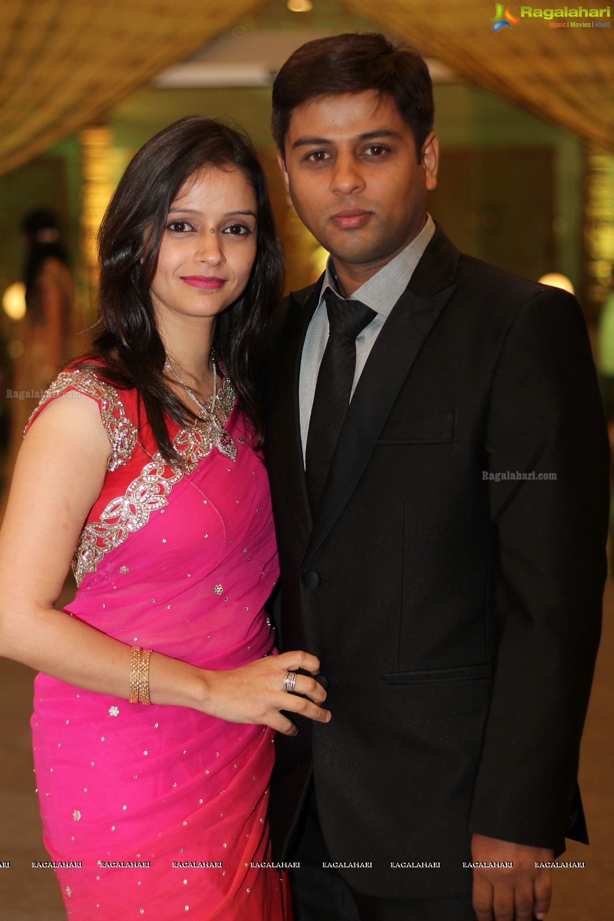 Grand Wedding Reception of Abhay and Chandini at SS Convention, Hyderabad