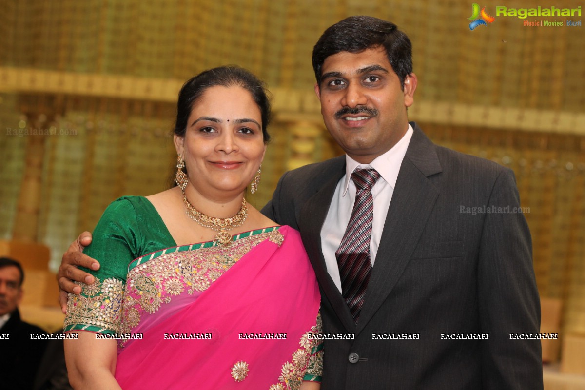 Grand Wedding Reception of Abhay and Chandini at SS Convention, Hyderabad