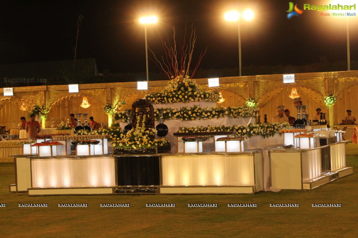 Grand Wedding Reception of Abhay and Chandini at SS Convention, Hyderabad