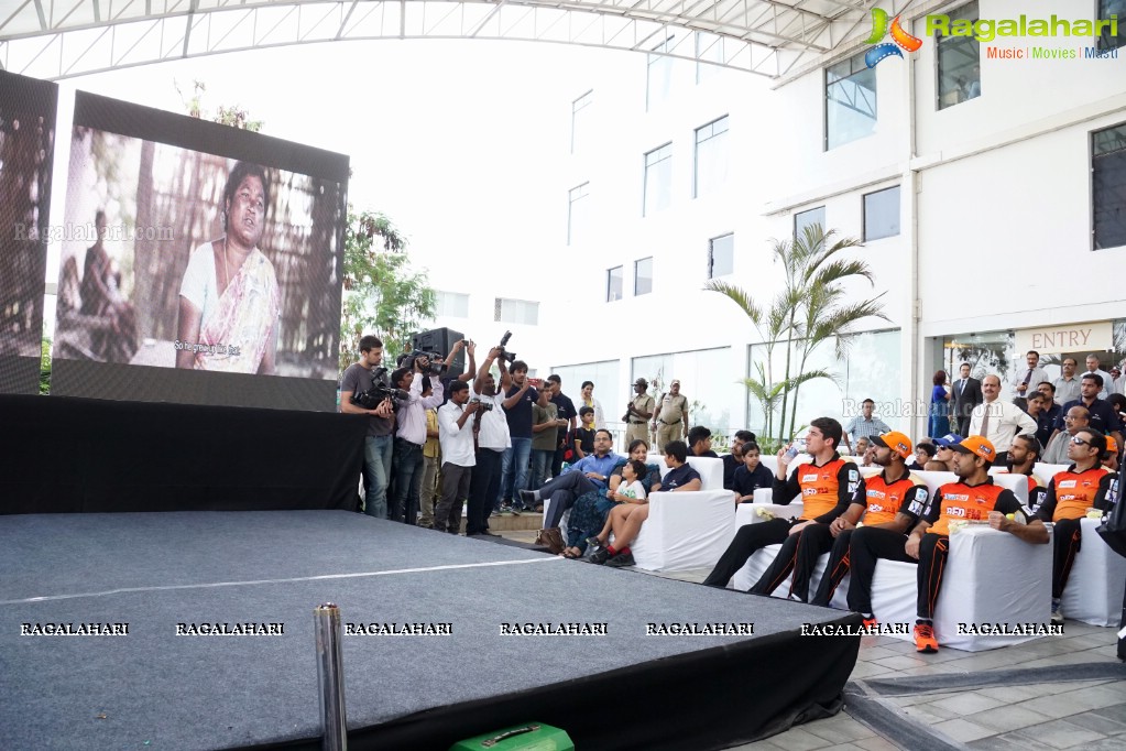 IPL Sunrisers team members launch 'Hearing Impaired Girl Child Project' initiated by Apollo Hospitals & SAHI!