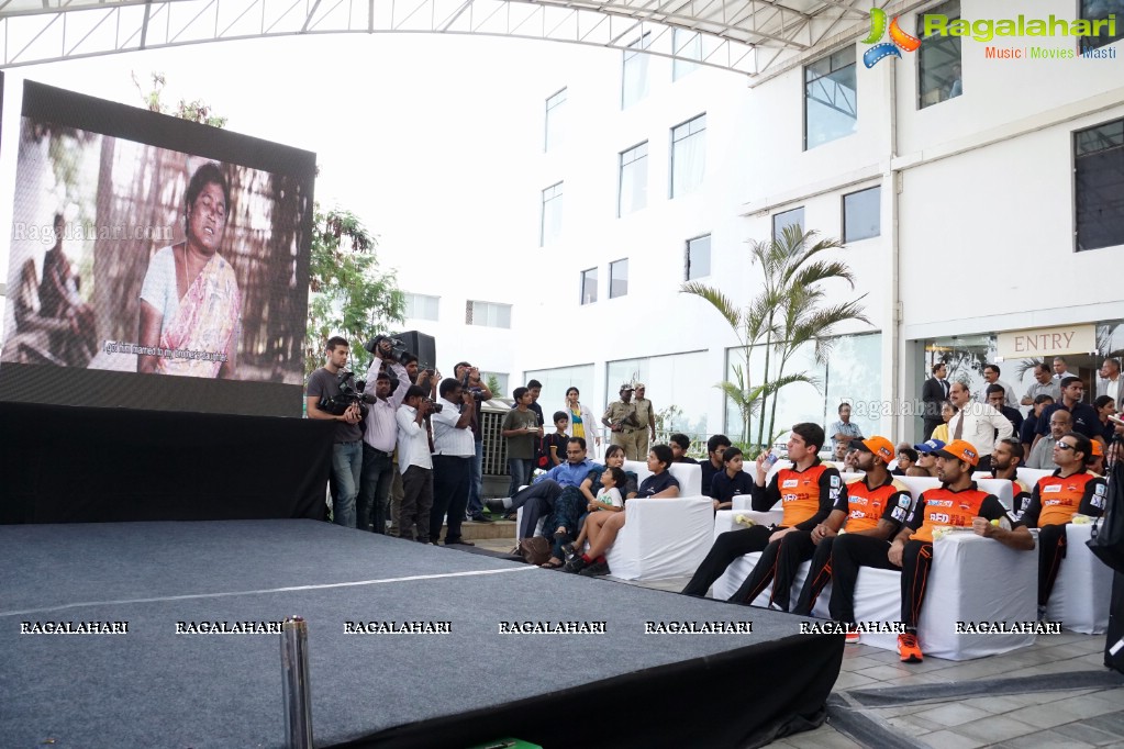 IPL Sunrisers team members launch 'Hearing Impaired Girl Child Project' initiated by Apollo Hospitals & SAHI!