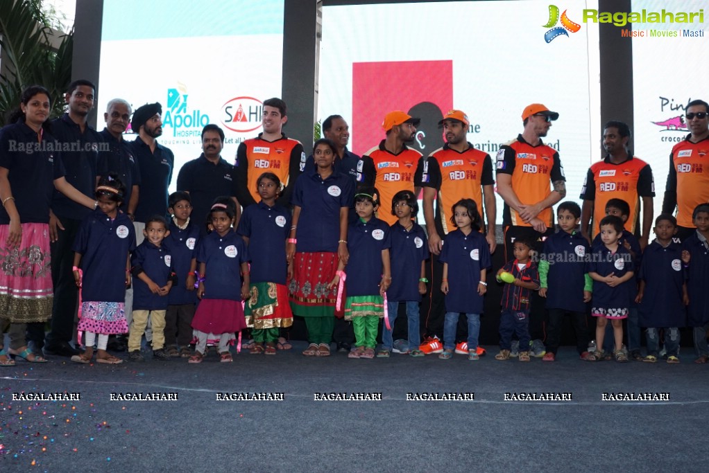 IPL Sunrisers team members launch 'Hearing Impaired Girl Child Project' initiated by Apollo Hospitals & SAHI!