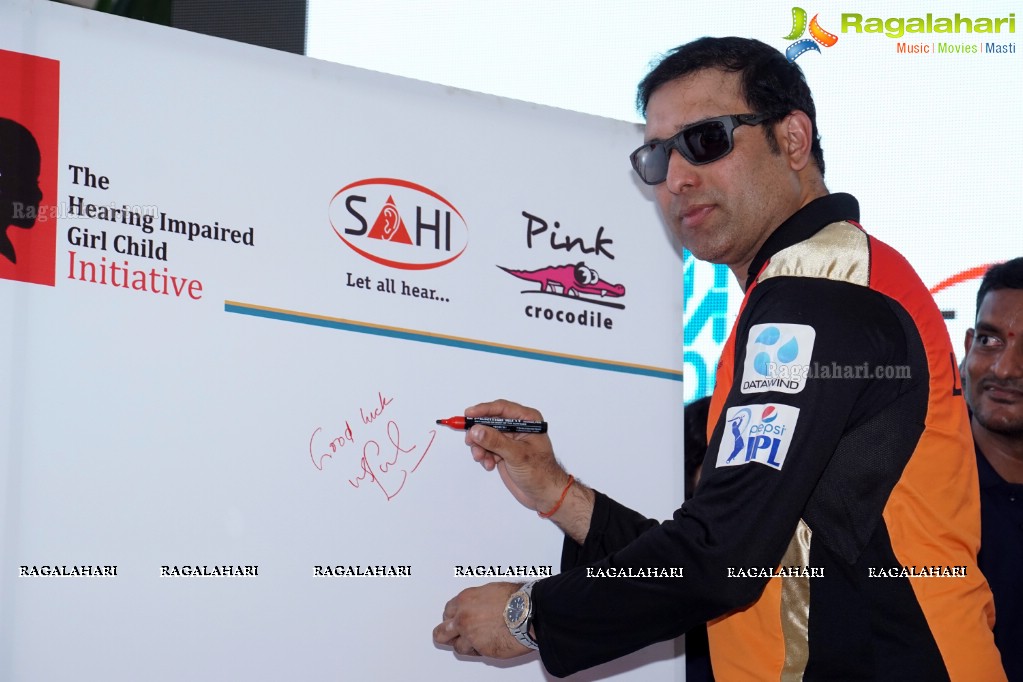 IPL Sunrisers team members launch 'Hearing Impaired Girl Child Project' initiated by Apollo Hospitals & SAHI!