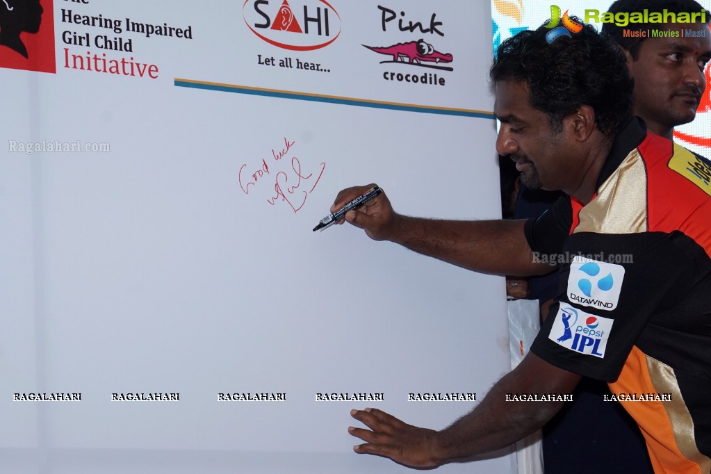 IPL Sunrisers team members launch 'Hearing Impaired Girl Child Project' initiated by Apollo Hospitals & SAHI!