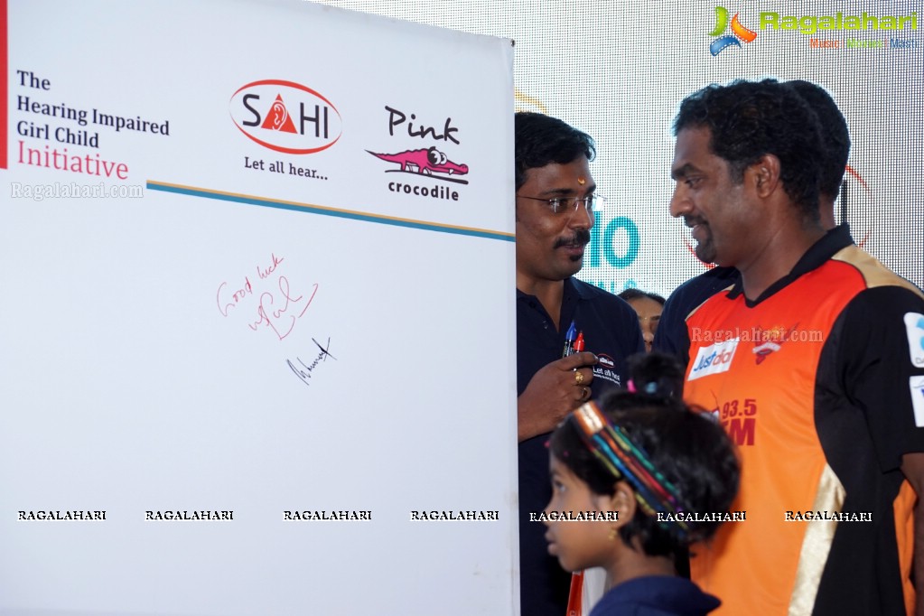 IPL Sunrisers team members launch 'Hearing Impaired Girl Child Project' initiated by Apollo Hospitals & SAHI!