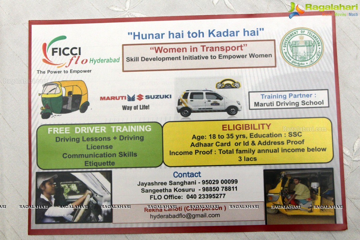 FLO Event - Women in Transport - An Interactive Session in association with Govt of Telangana and Maruti Suzuki Driving School