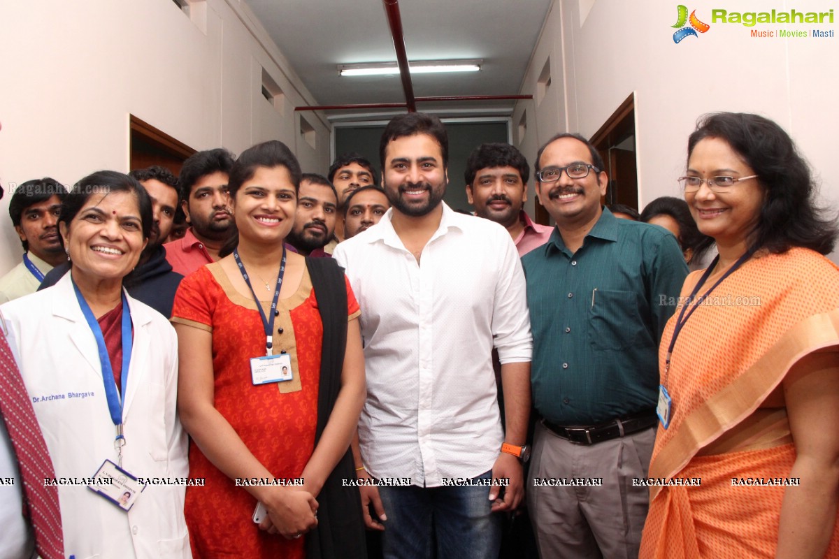Nara Rohit Inaugurates Blood Donation Camp Organised by LV Prasad Eye Institute