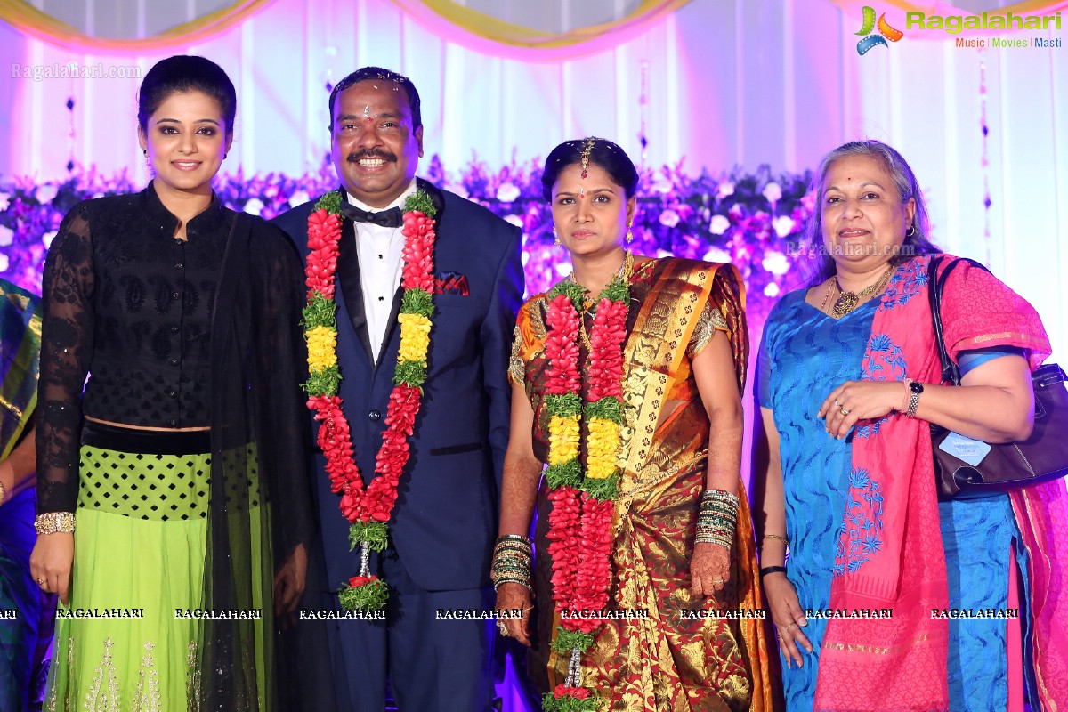 Grand Wedding Reception of Harinath (Manager of Priyamani, Rakul Preet Singh, Isha Chawla, Shanvi & Sandeep) and Krishna Veni