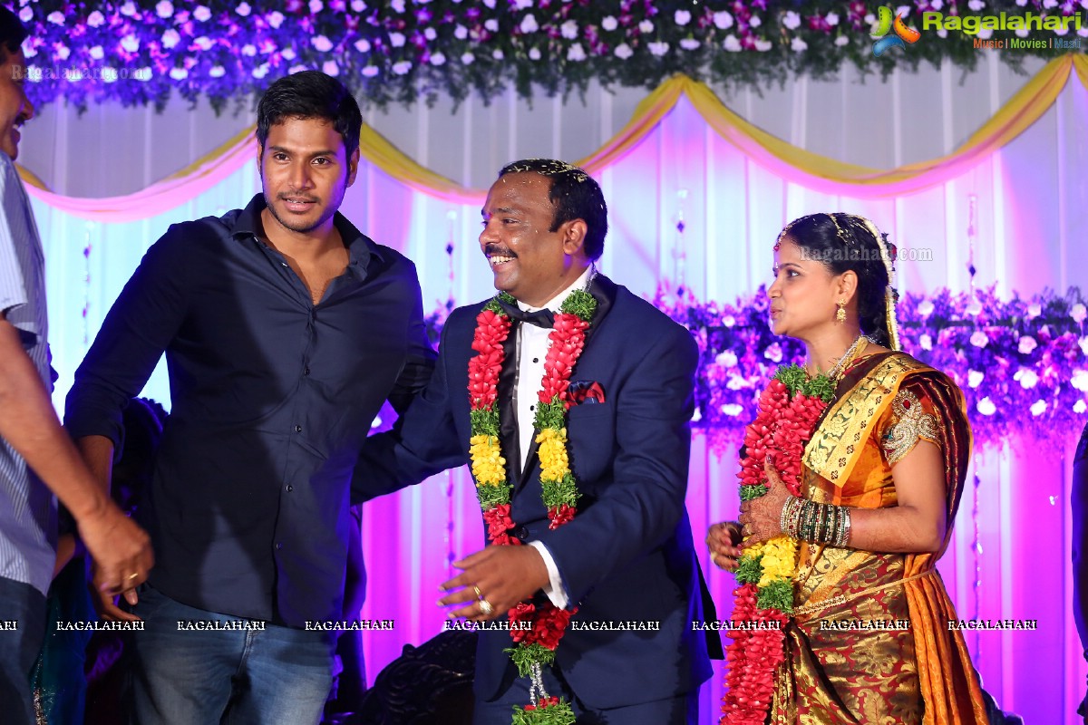 Grand Wedding Reception of Harinath (Manager of Priyamani, Rakul Preet Singh, Isha Chawla, Shanvi & Sandeep) and Krishna Veni