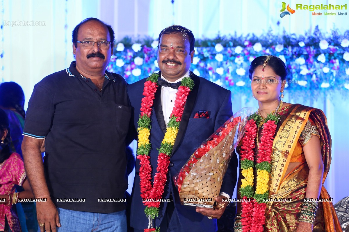 Grand Wedding Reception of Harinath (Manager of Priyamani, Rakul Preet Singh, Isha Chawla, Shanvi & Sandeep) and Krishna Veni