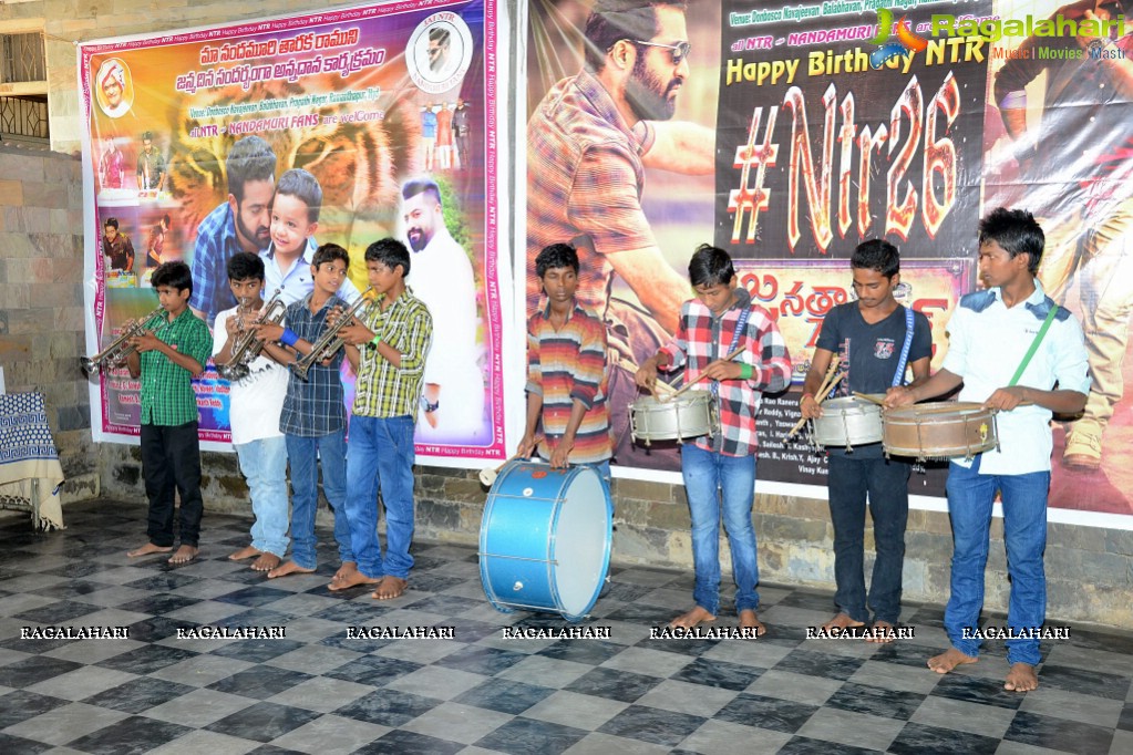 NTR Fans Birthday Celebrations 2016 at Don Bosco School