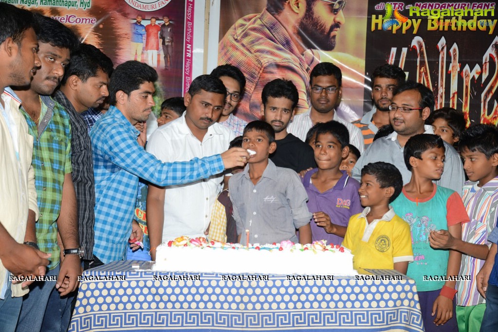 NTR Fans Birthday Celebrations 2016 at Don Bosco School