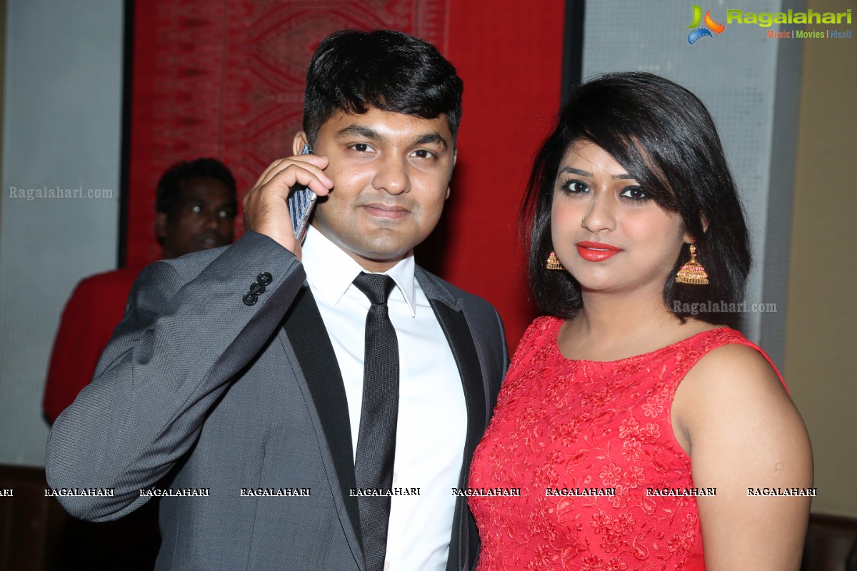 Celebrations by Aadarsh Balakrishna and Gulnar Virk at Hyderabad Marriott Hotel and Convention Centre