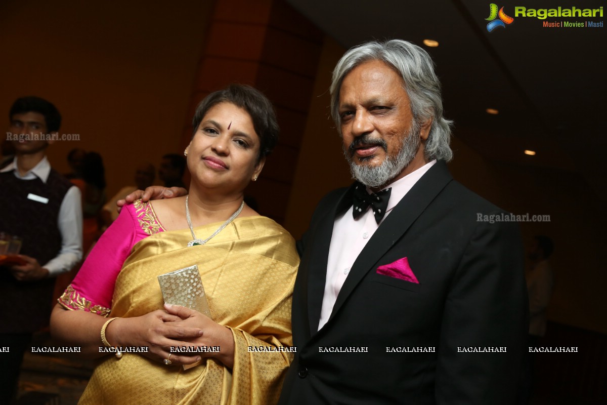 Celebrations by Aadarsh Balakrishna and Gulnar Virk at Hyderabad Marriott Hotel and Convention Centre