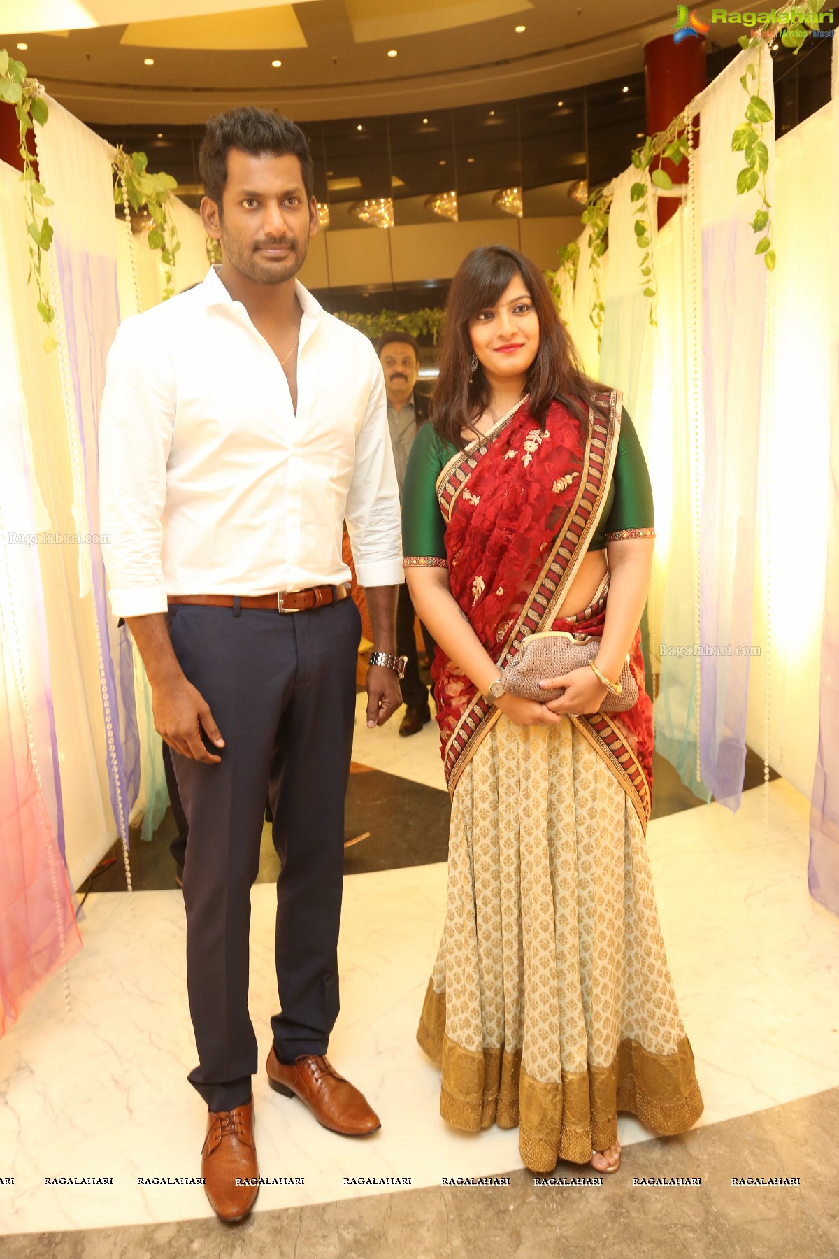 Celebrations by Aadarsh Balakrishna and Gulnar Virk at Hyderabad Marriott Hotel and Convention Centre