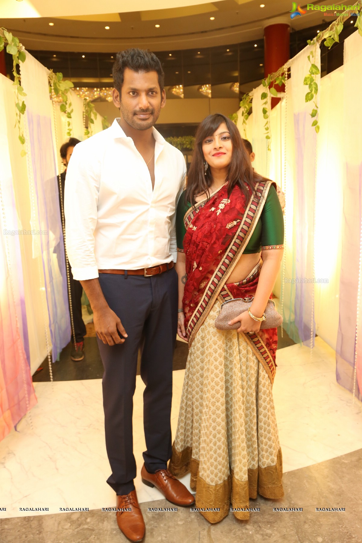 Celebrations by Aadarsh Balakrishna and Gulnar Virk at Hyderabad Marriott Hotel and Convention Centre