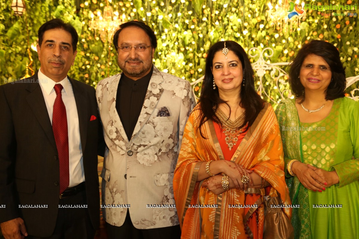 Celebrations by Aadarsh Balakrishna and Gulnar Virk at Hyderabad Marriott Hotel and Convention Centre