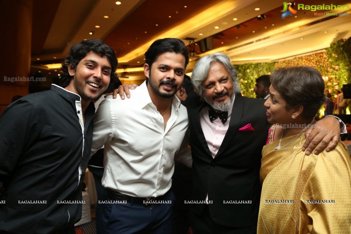 Celebrations by Aadarsh Balakrishna and Gulnar Virk at Hyderabad Marriott Hotel and Convention Centre