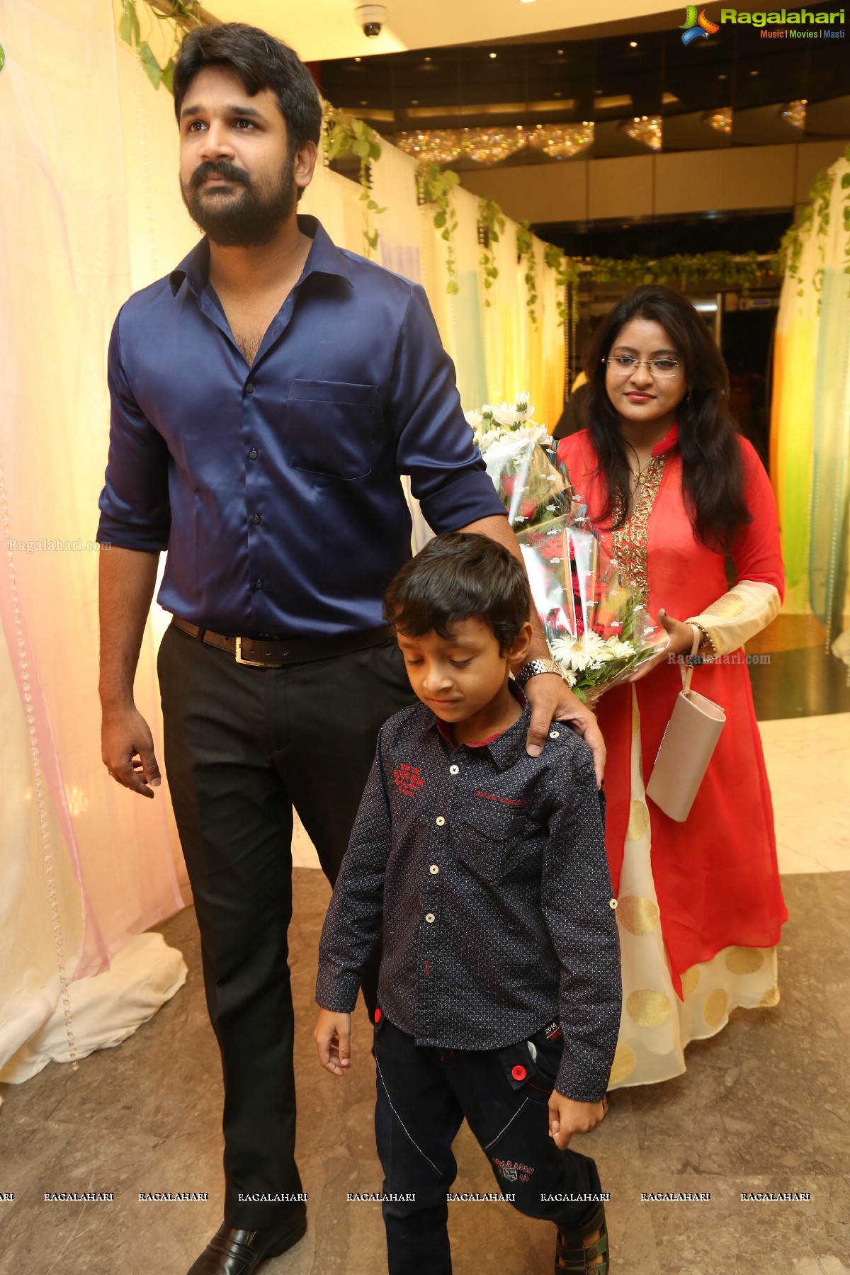 Celebrations by Aadarsh Balakrishna and Gulnar Virk at Hyderabad Marriott Hotel and Convention Centre