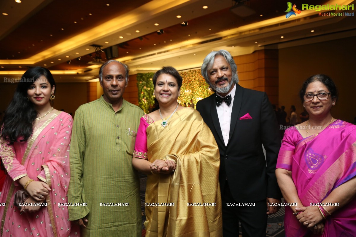 Celebrations by Aadarsh Balakrishna and Gulnar Virk at Hyderabad Marriott Hotel and Convention Centre