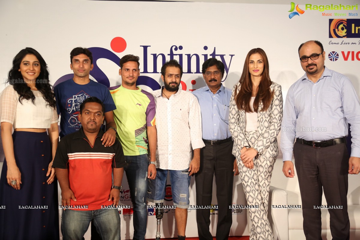 Shilpa Reddy and Regina Cassandra felicitates para-athletes of Aditya Mehta Foundation (AMF) at Inorbit Mall, Hyderabad