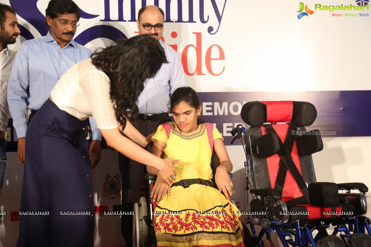 Shilpa Reddy and Regina Cassandra felicitates para-athletes of Aditya Mehta Foundation (AMF) at Inorbit Mall, Hyderabad