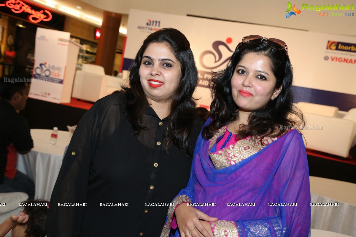 Shilpa Reddy and Regina Cassandra felicitates para-athletes of Aditya Mehta Foundation (AMF) at Inorbit Mall, Hyderabad