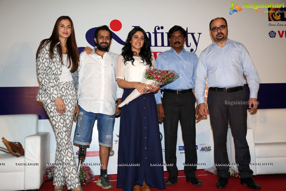 Shilpa Reddy and Regina Cassandra felicitates para-athletes of Aditya Mehta Foundation (AMF) at Inorbit Mall, Hyderabad