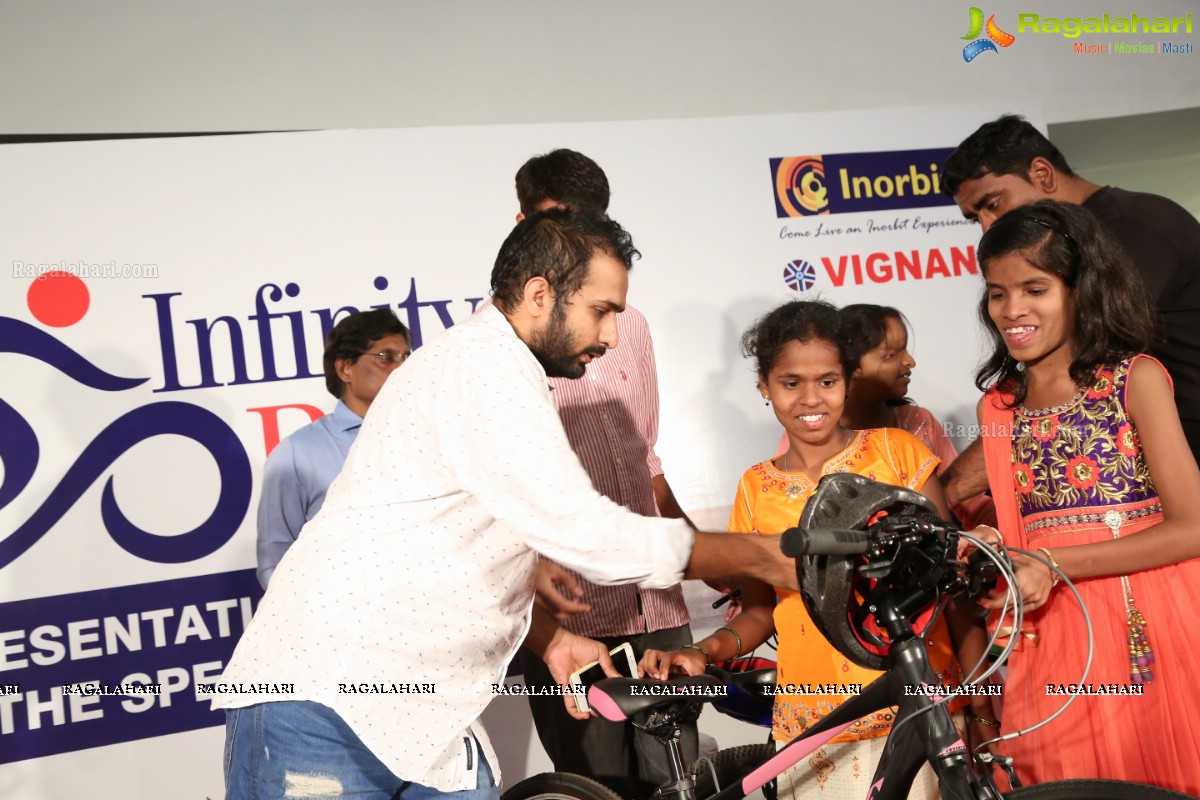 Shilpa Reddy and Regina Cassandra felicitates para-athletes of Aditya Mehta Foundation (AMF) at Inorbit Mall, Hyderabad