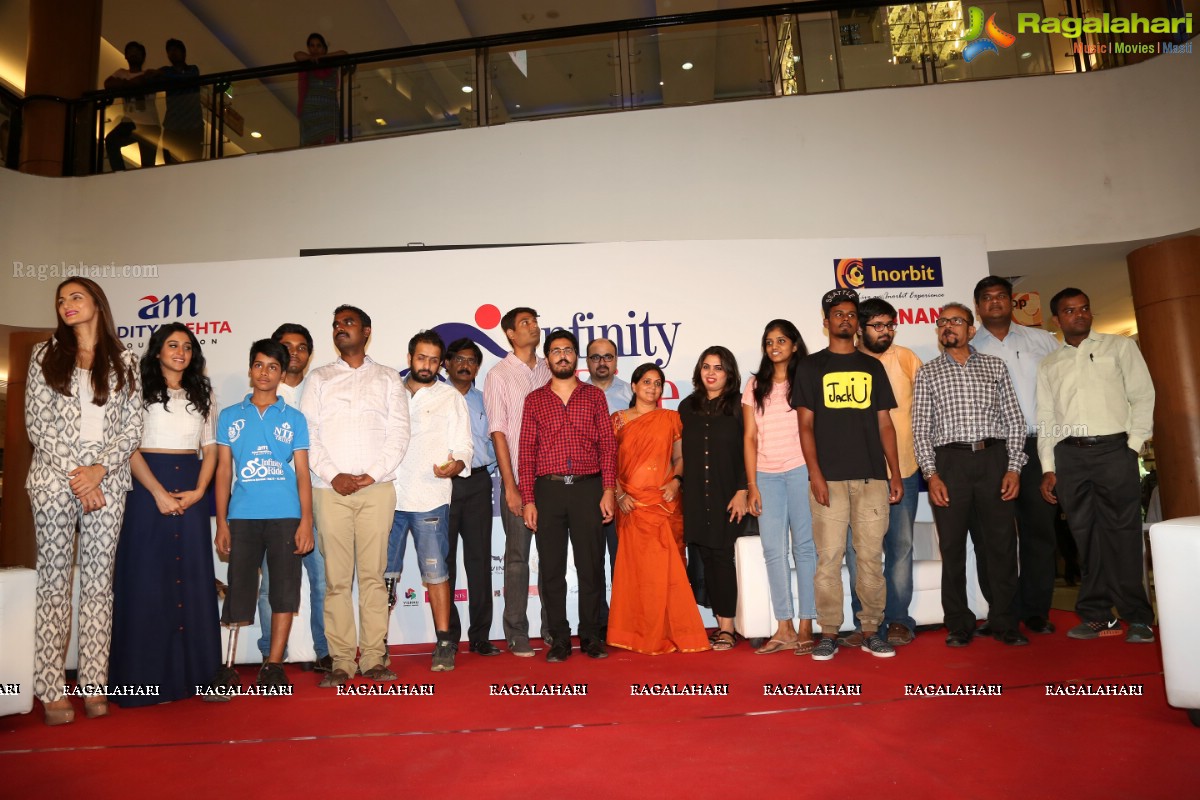 Shilpa Reddy and Regina Cassandra felicitates para-athletes of Aditya Mehta Foundation (AMF) at Inorbit Mall, Hyderabad