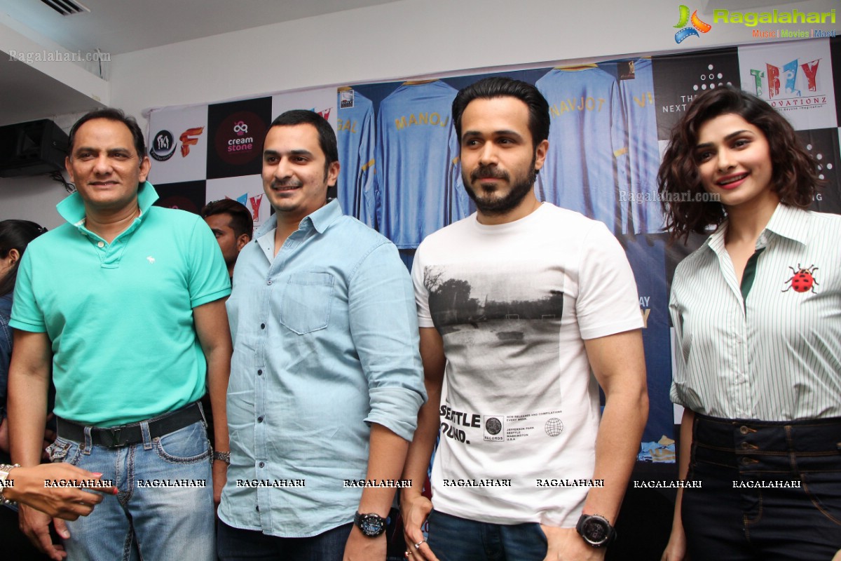 Mohammad Azharuddin, Emraan Hashmi and Prachi Desai visits Smaaash, Inorbit Mall, Hyderabad