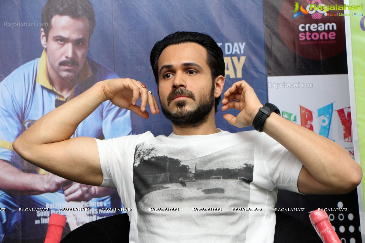 Mohammad Azharuddin, Emraan Hashmi and Prachi Desai visits Smaaash, Inorbit Mall, Hyderabad