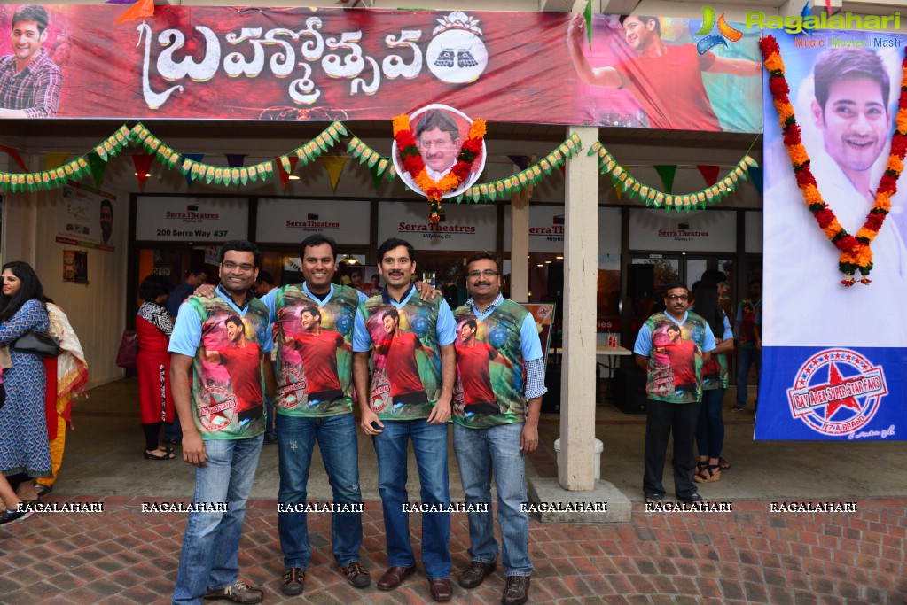 BayArea Mahesh Babu Fans Celebrates Premier Show of Brahmotsavam Movie in Milpitas, California