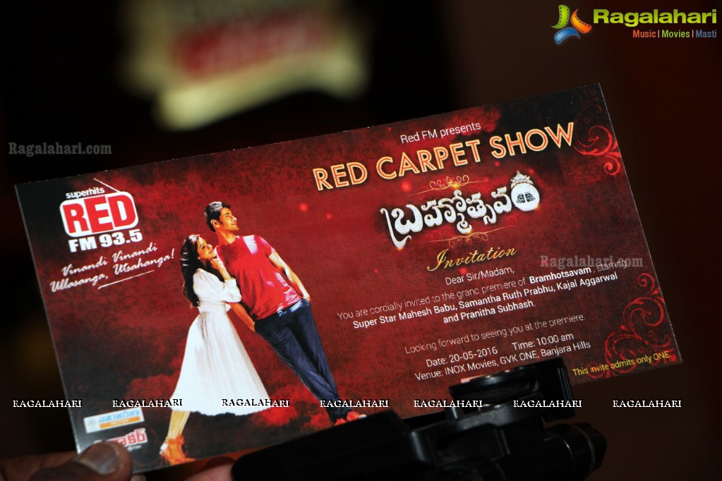 Brahmotsavam Red Carpet Show with Singer Ramya Behara at GVK One Mall, Banjara Hills, Hyderabad