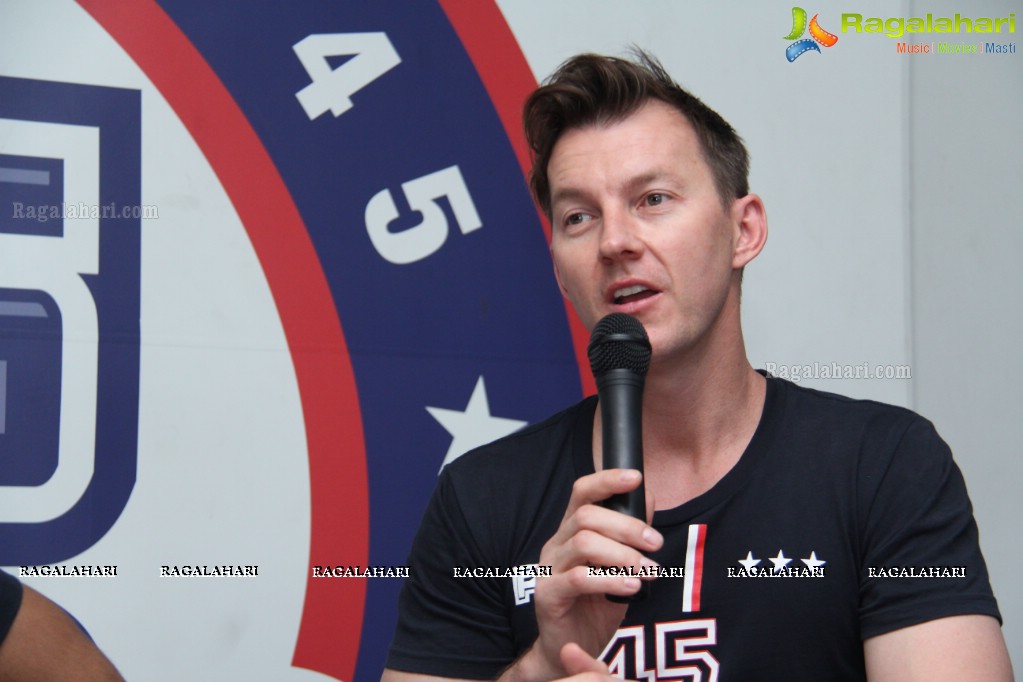 F45 Press Meet with Bret Lee, Hyderabad