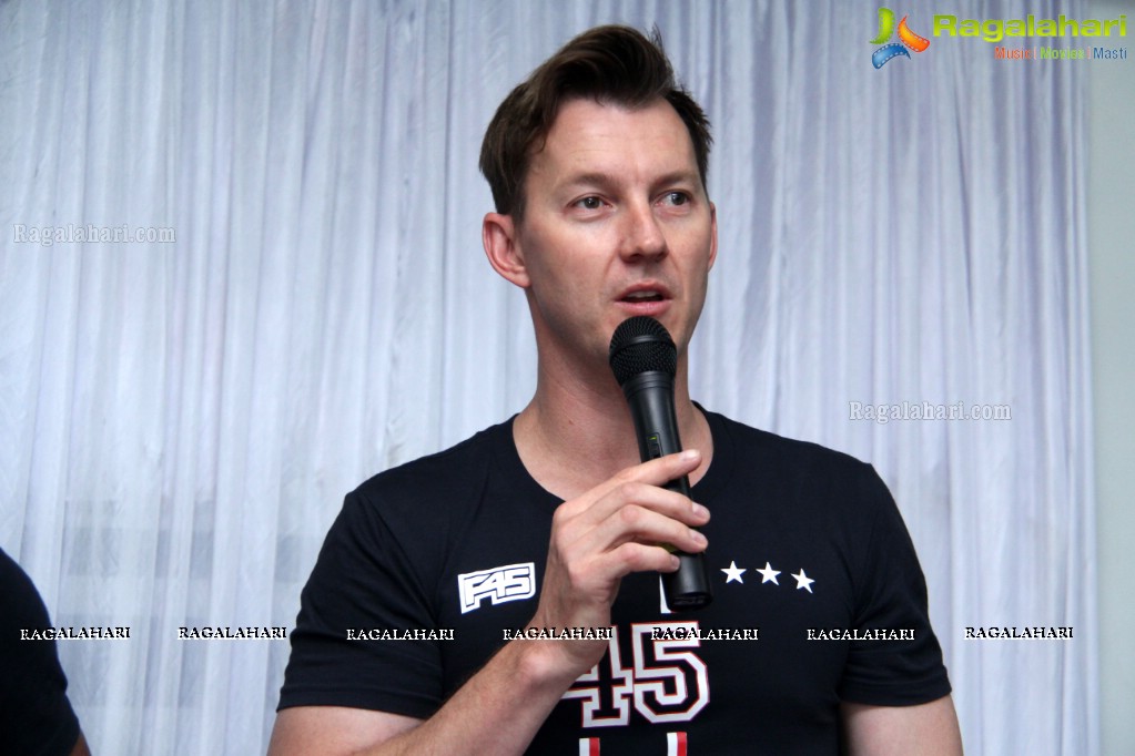 F45 Press Meet with Bret Lee, Hyderabad