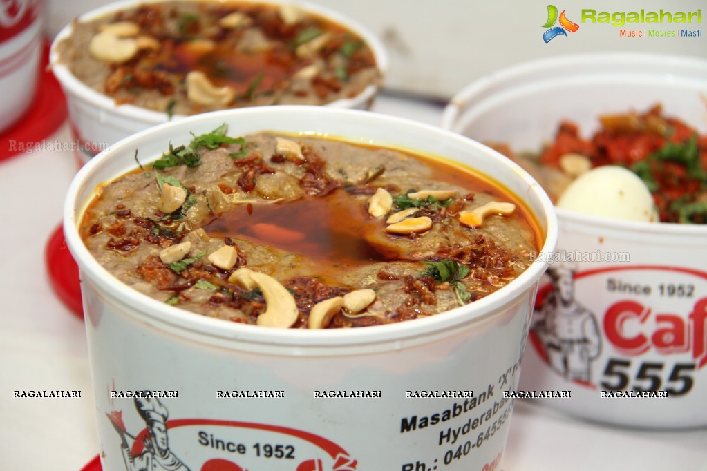 Launch of Season's Special Haleem at Cafe 555, Hyderabad