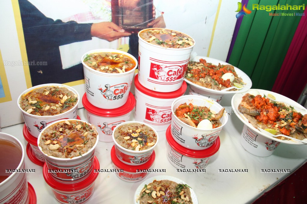 Launch of Season's Special Haleem at Cafe 555, Hyderabad