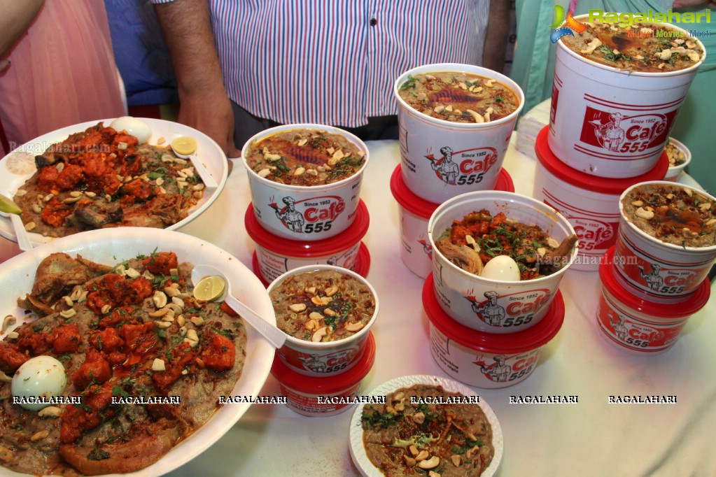 Launch of Season's Special Haleem at Cafe 555, Hyderabad