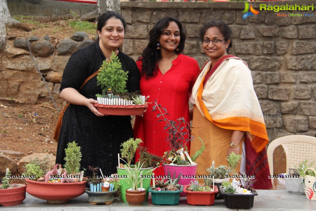 Free Distribution of Plants, Exhibition cum Sale Of Miniature Gardens at Birla Planetarium Hyderabad