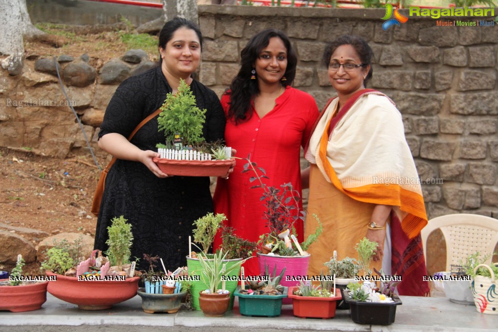 Free Distribution of Plants, Exhibition cum Sale Of Miniature Gardens at Birla Planetarium Hyderabad