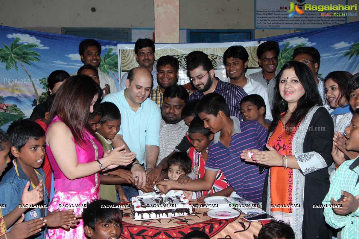 Mohib Baig Birthday Celebrations with the Kids of Amanvedika School, Hyderabad