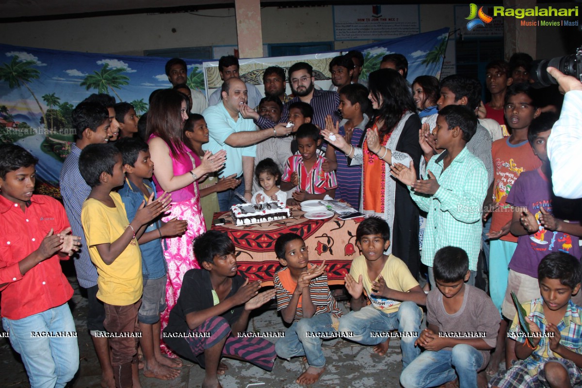 Mohib Baig Birthday Celebrations with the Kids of Amanvedika School, Hyderabad